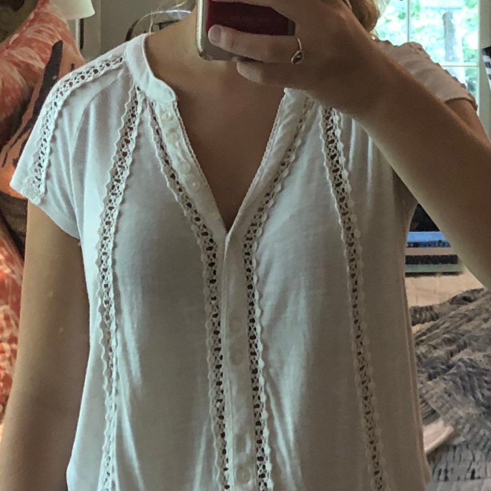 boho white blouse - Picture 2 of 2
